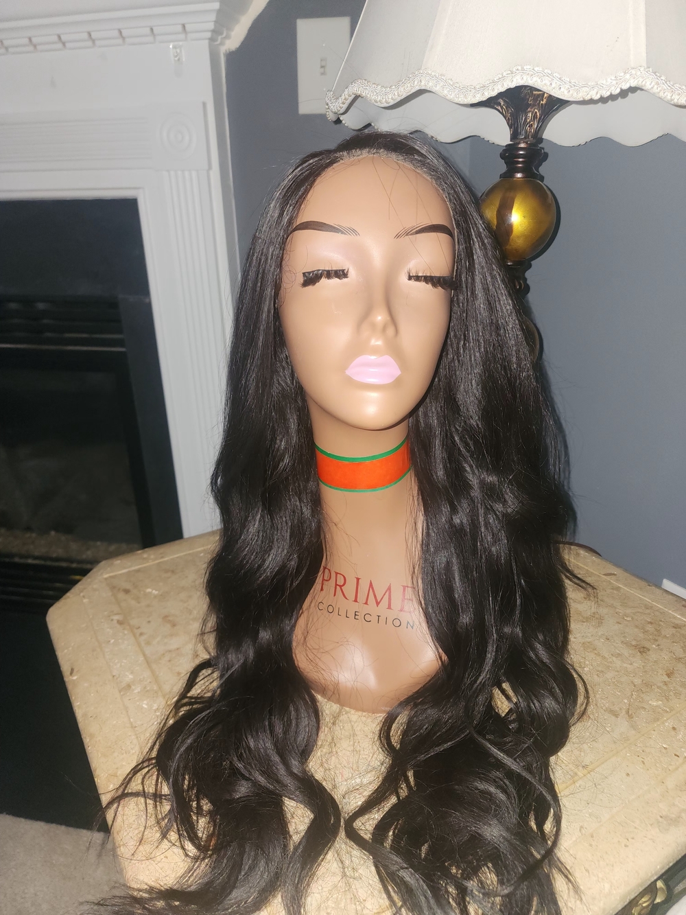Pure Collection Long Black Wavy Lace Front Wig
